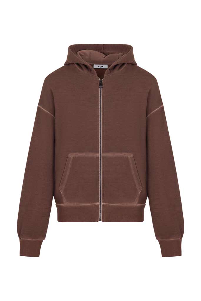 Msgm logo vest bruin