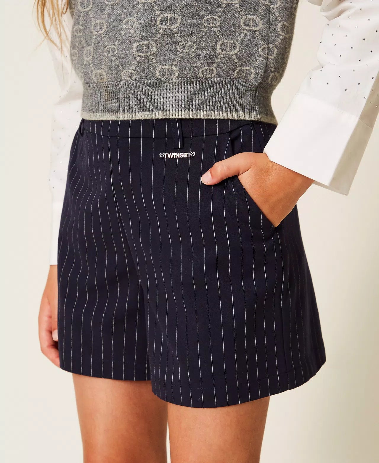 Twinset short printstreep