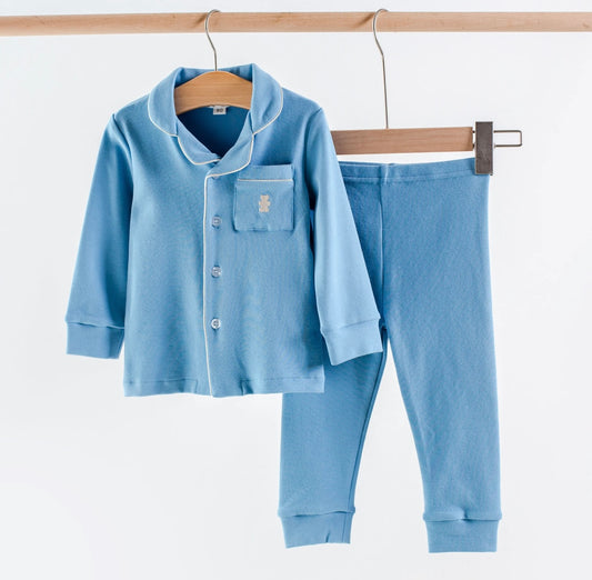House of bears pyjama denim blauw