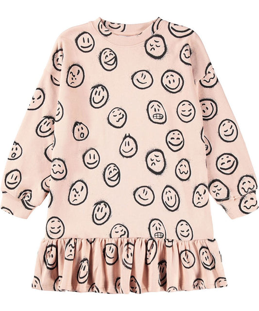 Molo sweaterjurk smile all over
