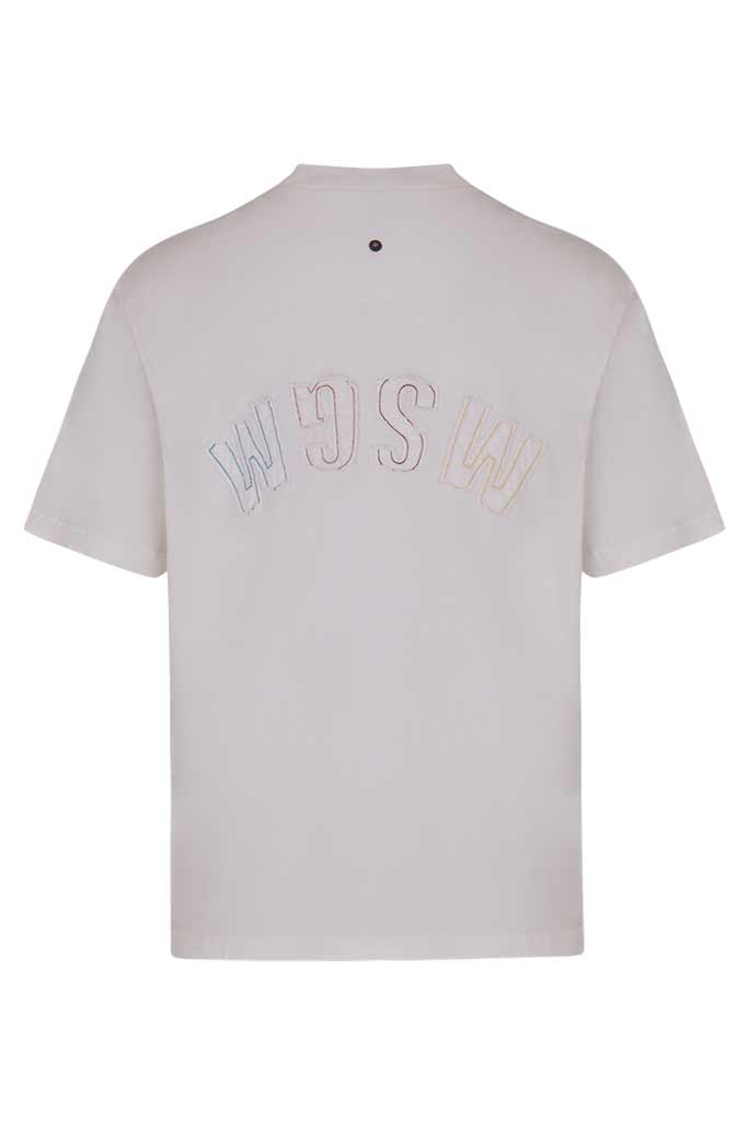 Msgm tshirt gebroken wit