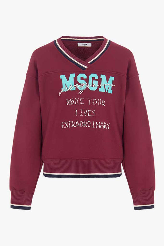 MSGM sweater bordeaux