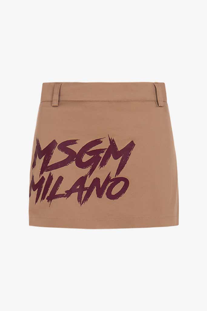 MSGM broek rokje met tekst