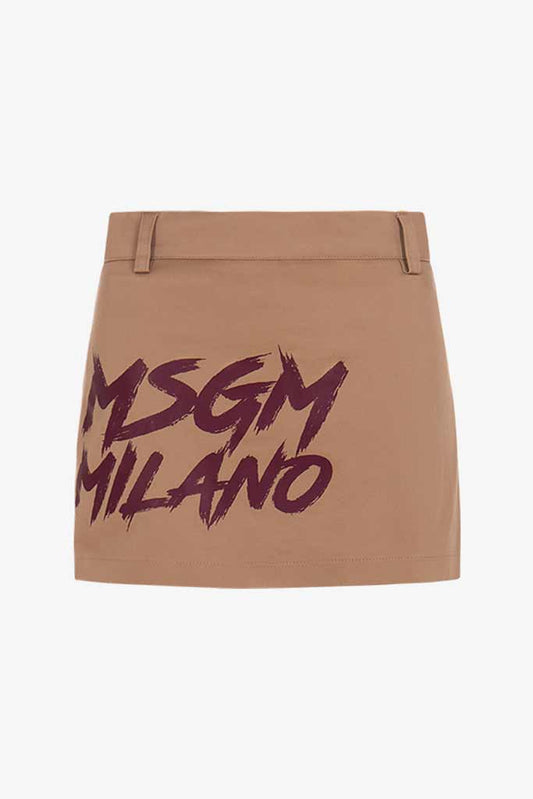 MSGM broek rokje met tekst