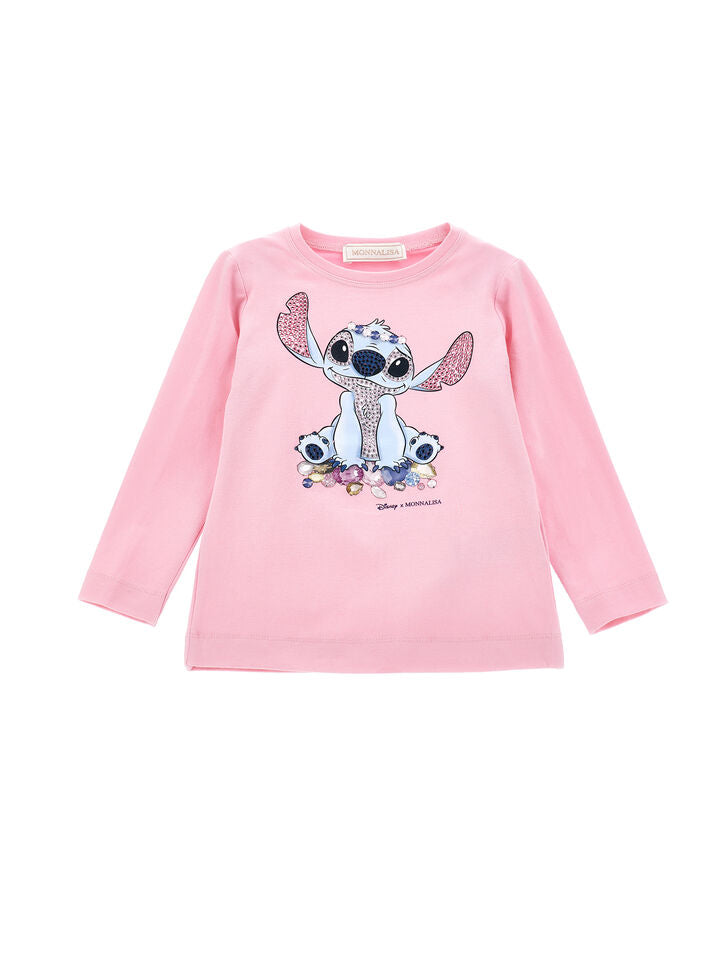 Monnalisa x Stitch Tshirt met steentjes
