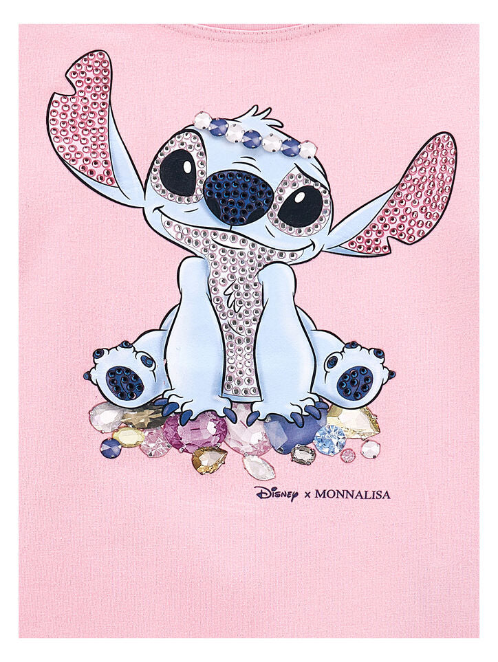 Monnalisa x Stitch Tshirt met steentjes
